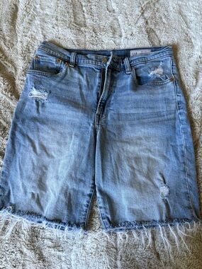 Gap Light Blue Denim Bermuda Shorts Size 8